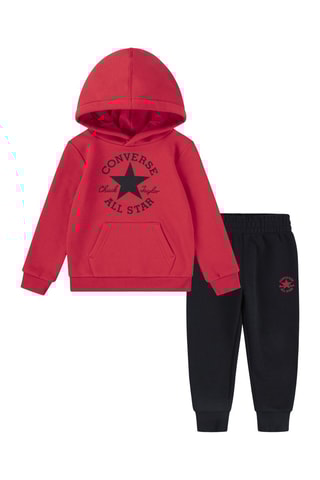 Sweater met Capuchon en Broek - Zwart en Roze