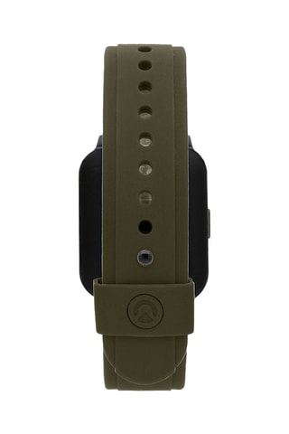 Montre connectée en silicone Noir et kaki  S-05