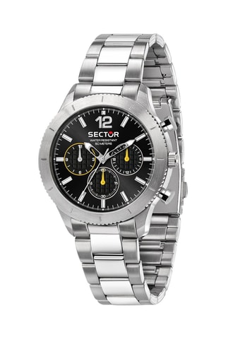 Montre à quartz en acier - Argenté