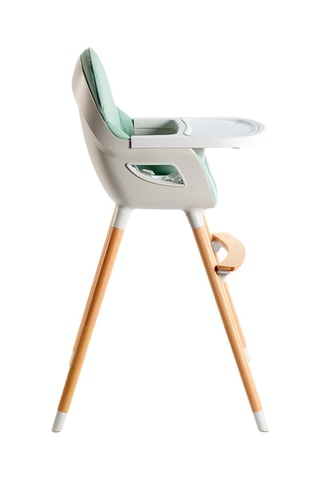 Hoge Houten Kinderstoel Scandi Groen