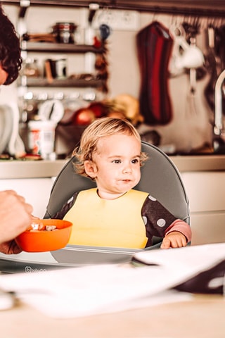 Hoge Houten Kinderstoel Scandi Groen