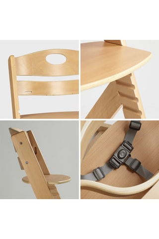 Massief Beukenhouten Kinderstoel XL Famille- Vanaf 6 maanden Tot 80 kg