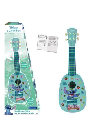 A minha primeira guitarra em madeira Stitch Lilo e Stitch Disney - A partir dos 3 anos