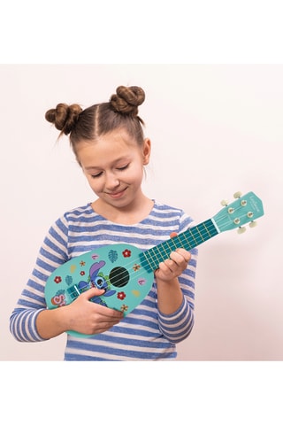 A minha primeira guitarra em madeira Stitch Lilo e Stitch Disney - A partir dos 3 anos