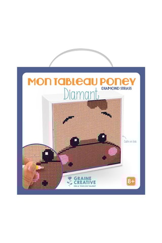 Kit tableaux diamants Poney - Dès 8 ans