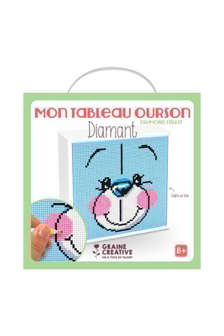 Kit tableaux diamants Ourson - Dès 8 ans