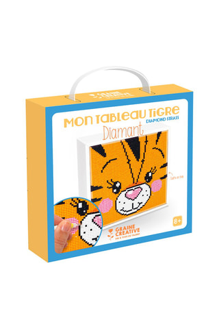 Kit tableaux diamants Tigre - Dès 8 ans
