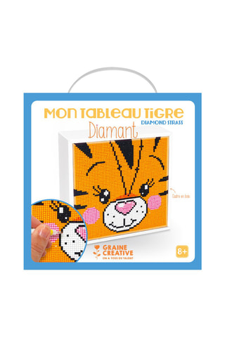 Kit tableaux diamants Tigre - Dès 8 ans