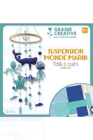 Kit mobile à coudre suspension monde marin - 5 pièces - Dès 8 ans