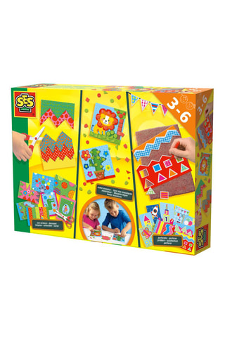 Kit d'initiation découpage, mosaïque et perforation - Dès 3 ans