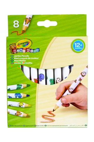 8 maxi crayons de couleur Dès 12 mois