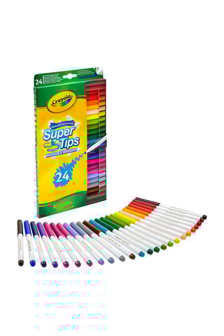 24 feutres lavables Supertips Dès 3 ans
