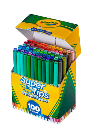 100 feutres lavables Supertips Dès 3 ans