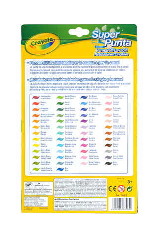 50 marqueurs lavables Dès 3 ans