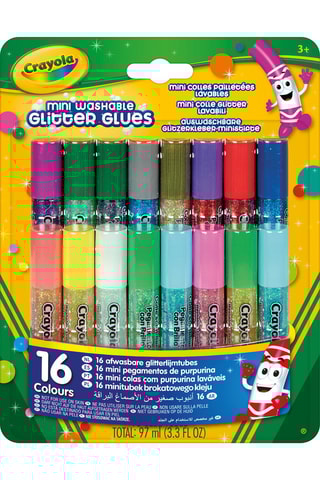 16 mini colles à paillettes - Dès 3 ans