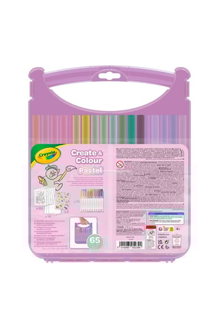 Mallette 65 feutres lavables, feuilles de dessin et autocollants - Dès 4 ans