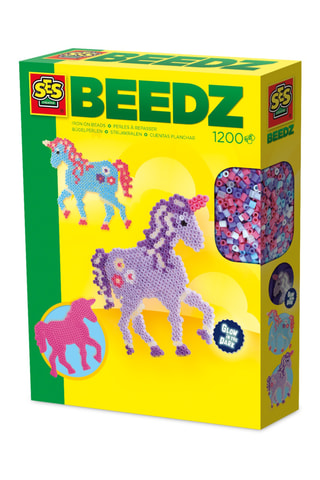 Perles à repasser Licornes Glow in the Dark - 1200 pièces - Dès 5 ans