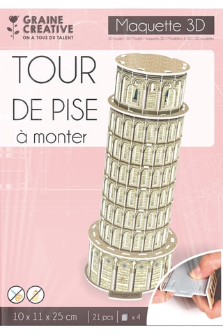 Puzzle tour de pise - 21 pièces - Dès 8 ans