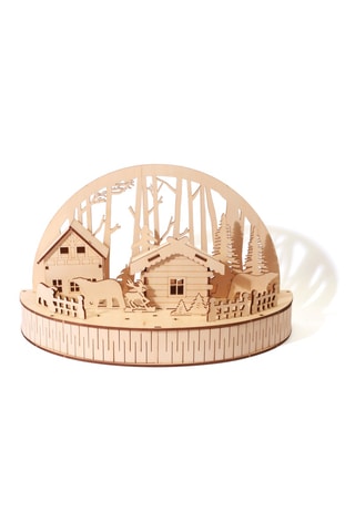 Maquette chalet en forêt 3D en bois - Dès 14 ans