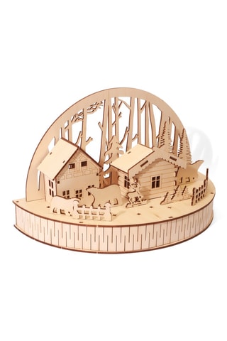 Maquette chalet en forêt 3D en bois - Dès 14 ans