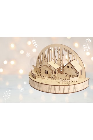 Maquette chalet en forêt 3D en bois - Dès 14 ans