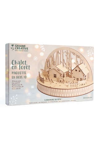 Maquette chalet en forêt 3D en bois - Dès 14 ans