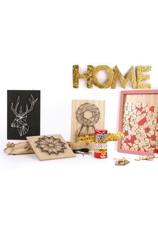 Tableau créatif en bois - 20 x 27,5 x 2,3 cm - Dès 14 ans