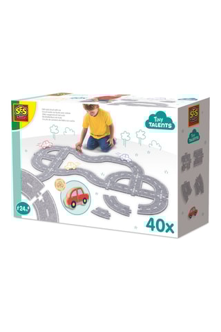 Circuit routier en bois - 41 pièces - Dès 2 ans