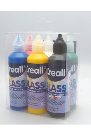 5 peintures de fenêtre et 1 contour en bois - Dès 6 ans