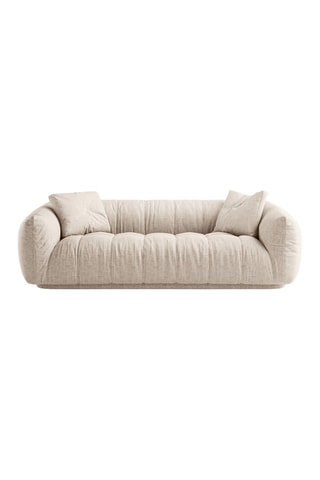 Canapé Julia - Beige - 3 places - En tissu structurel