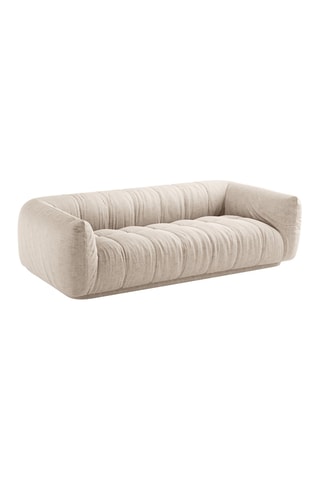 Canapé Julia - Beige - 3 places - En tissu structurel
