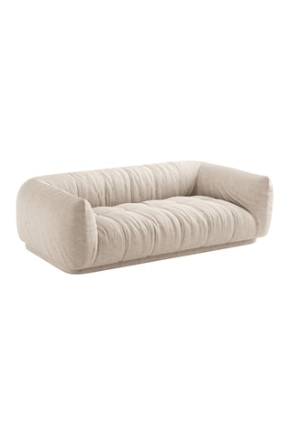 Canapé Julia - Beige - 2 places - En tissu structurel