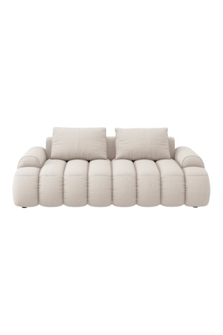 Canapé Simona - Beige - 3 places - En polyester