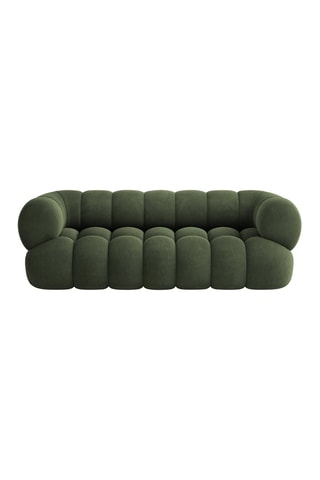 Canapé Maurice - Vert foncé - 3 places - Toucher velours