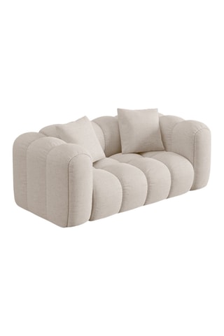 Canapé Elise - Beige - 2 places - En tissu chenille