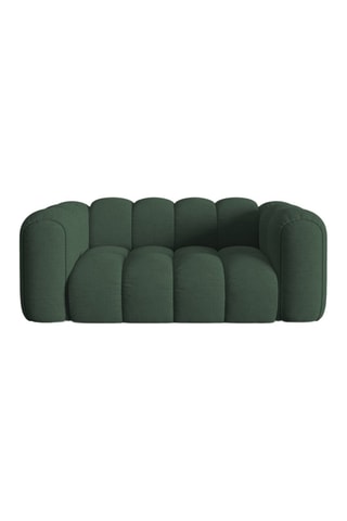 Canapé Elise - Vert foncé - 2 places - En tissu chenille