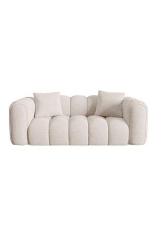 Canapé Elise - Beige - 3 places - En tissu chenille