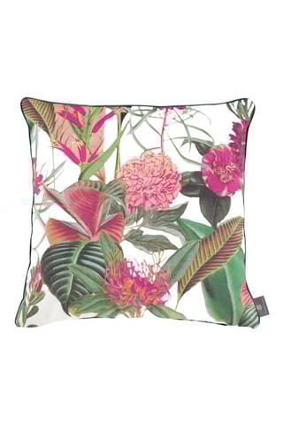 Coussin Garden - Vert et rose - 50 x 50 cm
