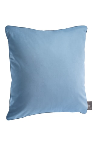 Coussin Leaves - Bleu et blanc - 45 x 45 cm