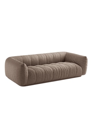 Canapé Julia - Taupe - 3 places - Tissu structurel