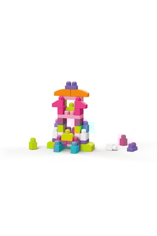 Saco de construção Medium Rose - 60 blocos - A partir de 1 ano