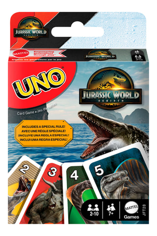 Jeu de cartes Uno Jurassic Saga - Dès 84 mois