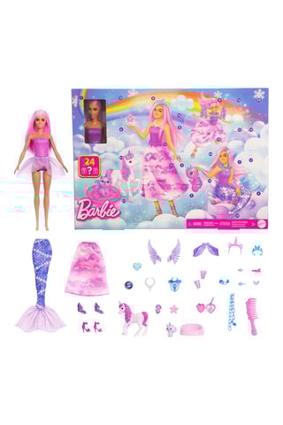 Poupée Barbie Calendrier de l’Avent - 24 accessoires - Dès 36 mois
