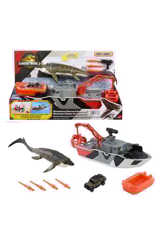 Coffret bateau de sauvetage Mosasaure Jurassic World - 8 pièces - Dès 36 mois