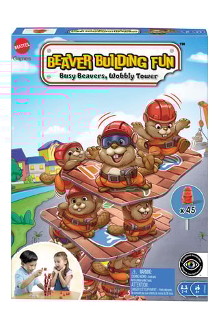 Torre empilhável Beaver Building Fun - 62 peças - A partir de 72 meses