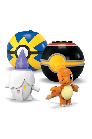 Coffret de 4 Poké Balls Mega Pokémon - 105 pièces - Dès 6 ans