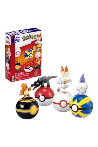 Coffret de 4 Poké Balls Mega Pokémon - 105 pièces - Dès 6 ans