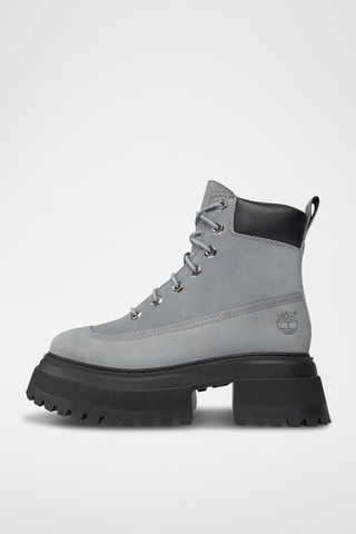 Leren Platform Enkellaarzen Sky - Lichtgrijs - Timberland