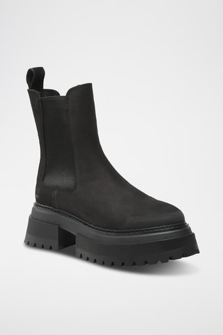 Nubuck Platform Chelsea Boots Sky - Zwart - Timberland