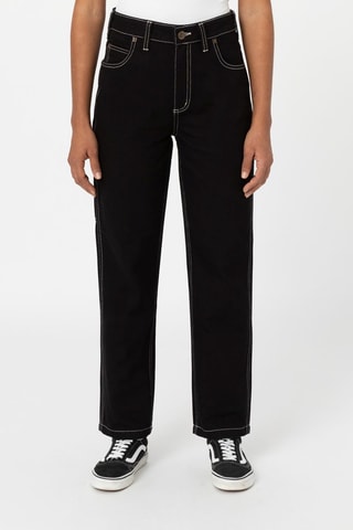 Jeans Hoge Taille Ellendale - Zwart - Dickies